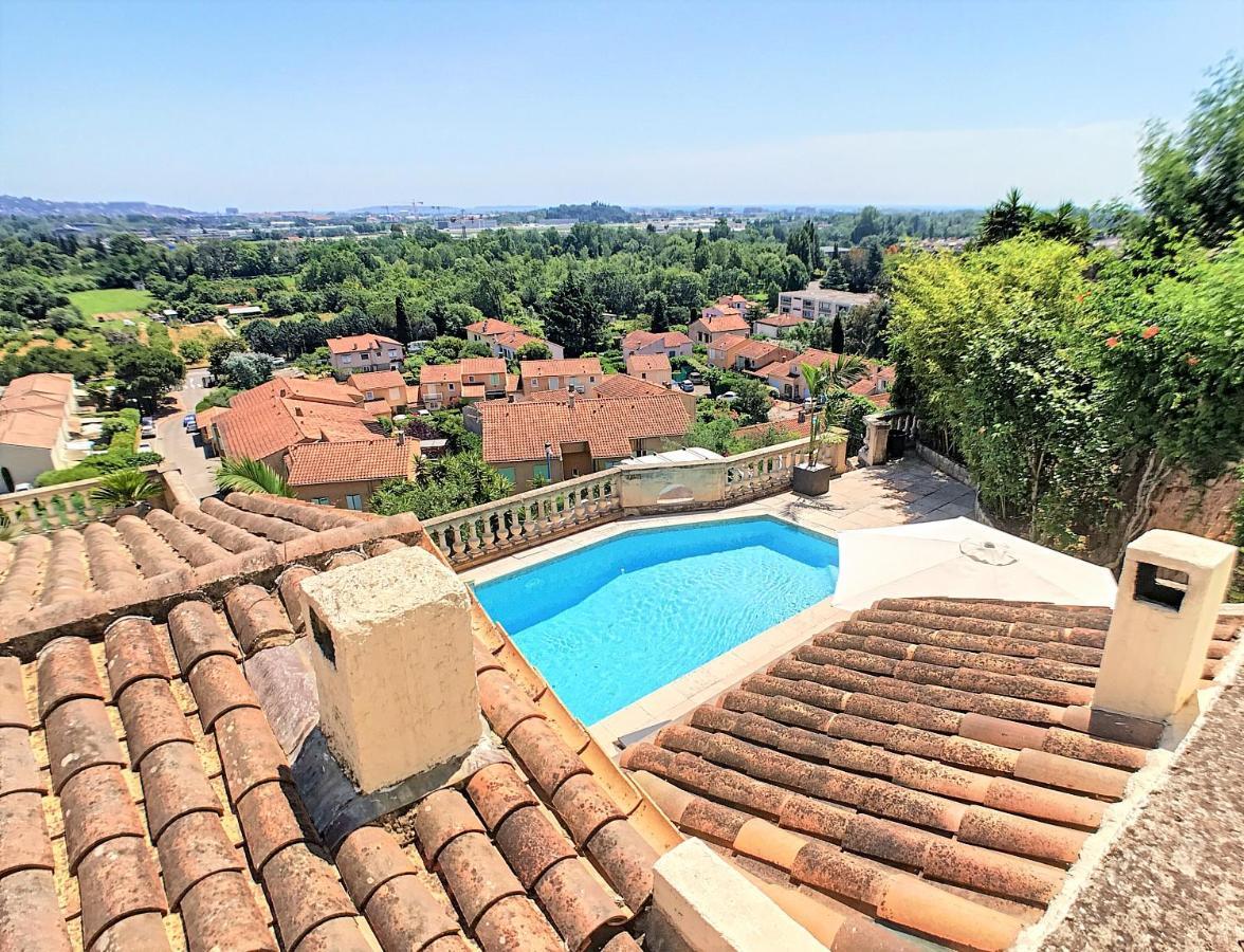 3 Bedrooms Villa Near Cannes - Pool & Jacuzzi - Sea View Mandelieu Exteriér fotografie